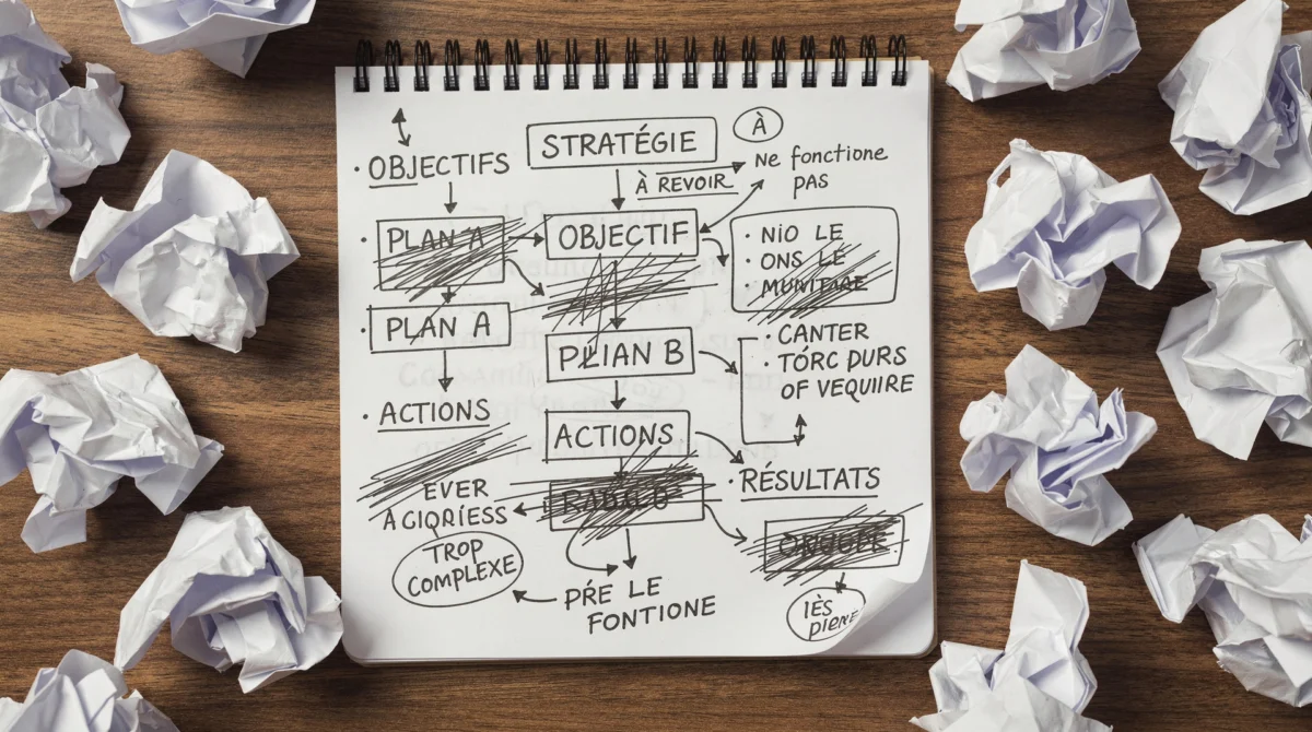 Freelance en session de prospection freelance analysant ses prospects B2B