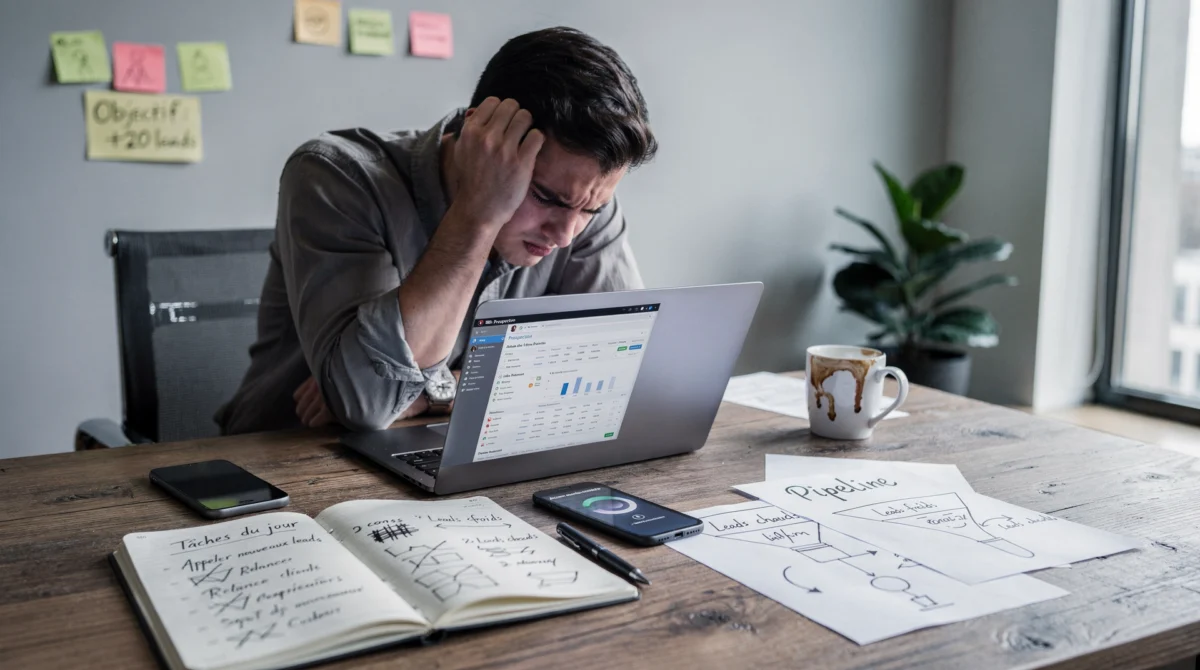 Freelance confronté aux défis de la prospection sans logiciel prospection