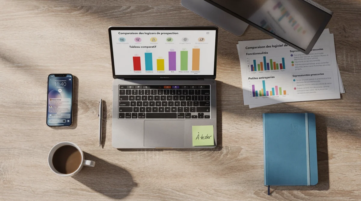 Comparaison des meilleurs logiciels prospection pour prospection B2B freelance