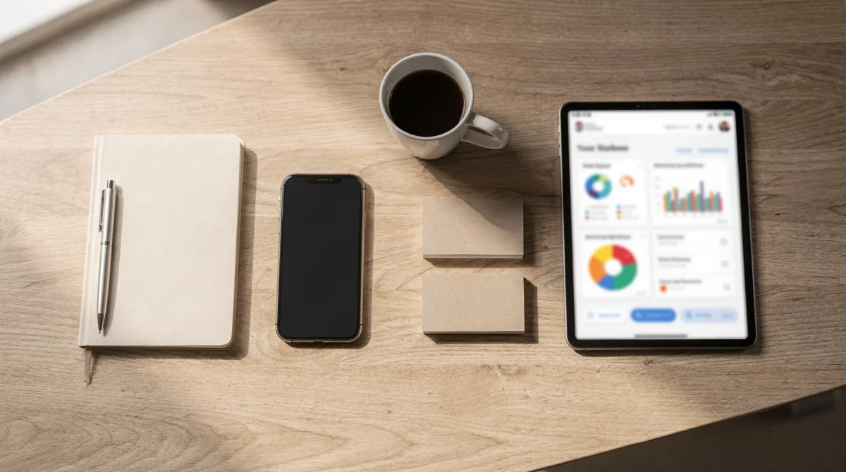Freelancer using an intuitive lead generation platform on a computer
